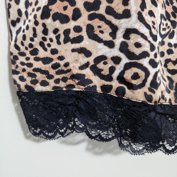 Fox & Royal by City Chic Cheetah print lace trim camisole top woman's size 12 - Picture 7 of 9